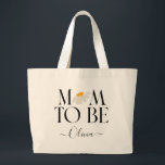 Grand Tote Bag Mom to be daisy floral baby shower new baby gift t<br><div class="desc">Mom to be daisy floral baby shower new baby gift or announcement.</div>
