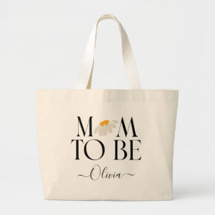 Grand Tote Bag Mom to be daisy floral baby shower new baby gift t