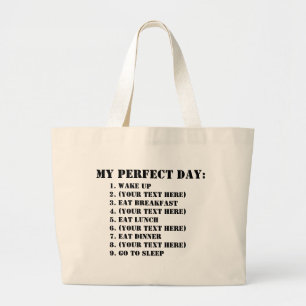 Grand Tote Bag Mon jour parfait