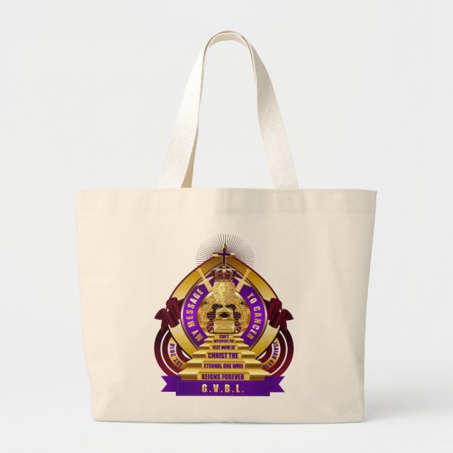 GRAND TOTE BAG MON MESSAGE AU CANCER (Devant)