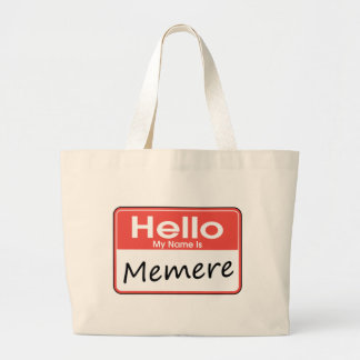 Grand Tote Bag Mon nom est Memere