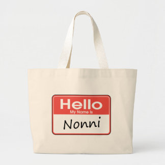 Grand Tote Bag Mon nom est Nonni