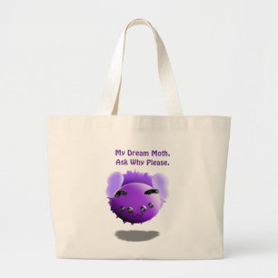 Grand Tote Bag Mon Papillon de Rêve Demande Pourquoi S'il Vous Pl
