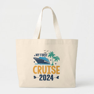 Grand Tote Bag Mon premier voyage en mer 2024
