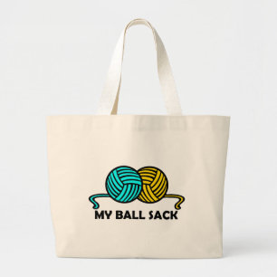 GRAND TOTE BAG MON TRICOT BALL SACK YARN HUMOUR