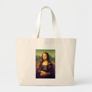 Grand Tote Bag Mona Lisa With Puzzle