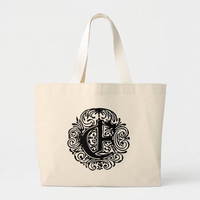 Grand Tote Bag Monarchia "E" (Devant)