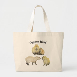 Grand Tote Bag Monde de Capybara