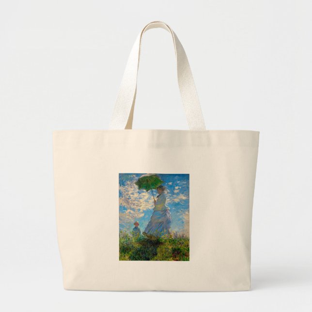 Grand Tote Bag Monet Femme Parasol Impressionnisme (Devant)