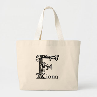 Grand Tote Bag Monogramme de fantaisie : Fiona