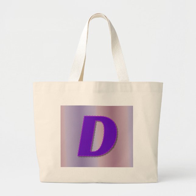 Grand Tote Bag Monogramme de pourpre de D (Devant)
