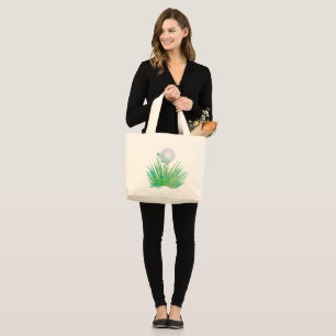 Grand Tote Bag Monogramme  Sport moderne  Bal de golf en aquarell