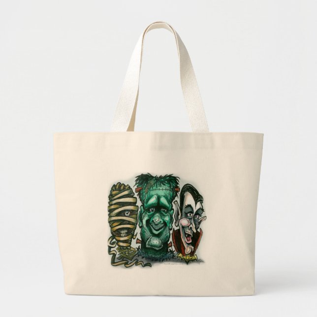 Grand Tote Bag Monstres de film (Devant)