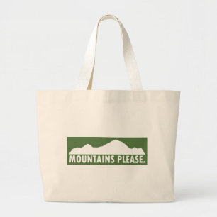 Grand Tote Bag Montagnes S'Il Vous Plaît