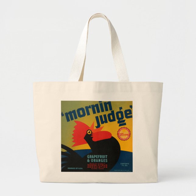 Grand Tote Bag Mornin Juge Grapefruit et Oranges (Devant)