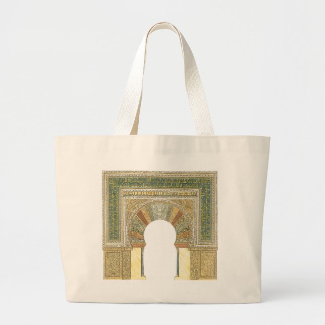 Grand Tote Bag Mosquée de Cordoue Espagne. Mihrab (Devant)