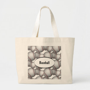 Grand Tote Bag Motif Baseballs