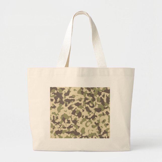 Grand Tote Bag Motif Camo (Devant)