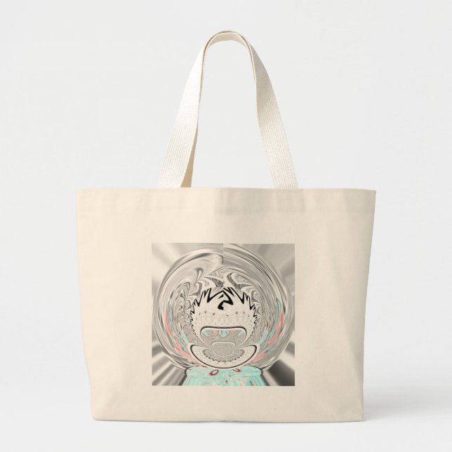 Grand Tote Bag Motif de flore urbaine moderne (Devant)