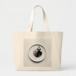 Grand Tote Bag Motif de terrasses de café 2