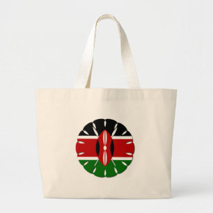 Grand Tote Bag Motif kenyan rond : un symbole national