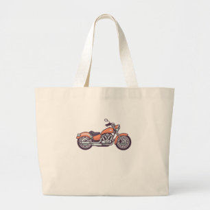Grand Tote Bag Moto vintage Retro Moto Vélo Vélo Cadeau