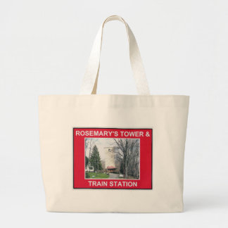 GRAND TOTE BAG MOULIN DE BLUEMONT LA VIRGINIE ET STATION DE TRAIN