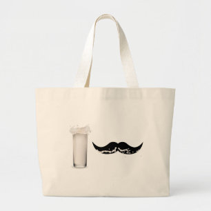 Grand Tote Bag Moustache de lait