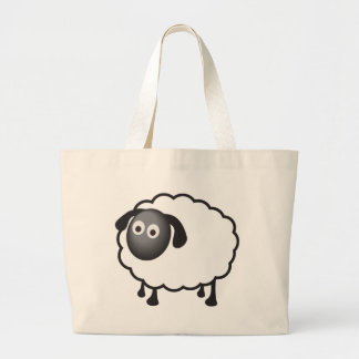 Grand Tote Bag Moutons blancs
