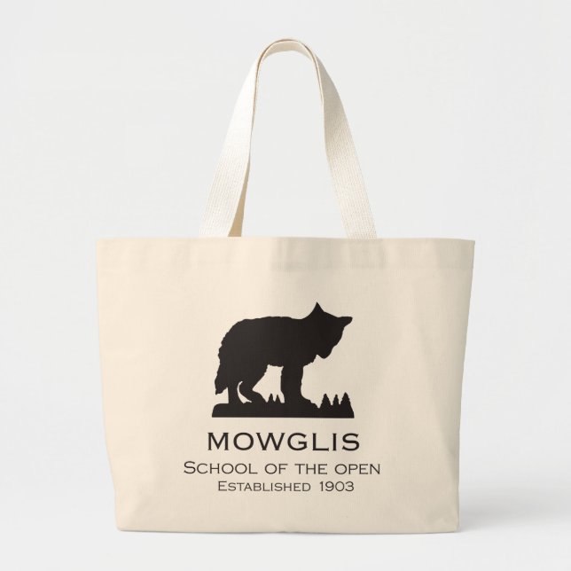 Grand Tote Bag Mowglis classique Fourre-tout (Devant)