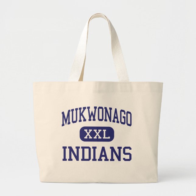 Grand Tote Bag Mukwonago - Indiens - haut - Mukwonago le (Devant)