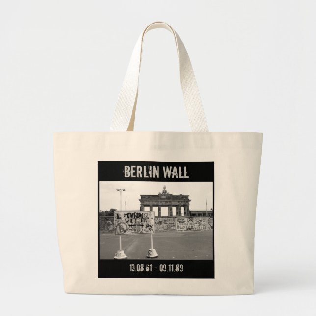 Grand Tote Bag Mur Berlin (Devant)