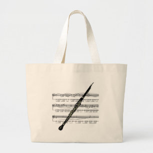 Grand Tote Bag Musical 01 B de hautbois