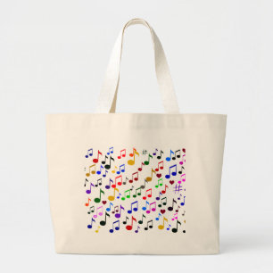 Grand Tote Bag Musique avec amour_