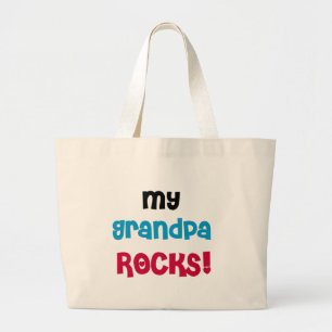Grand Tote Bag My Grand-pa Rocks Tshirts et cadeaux