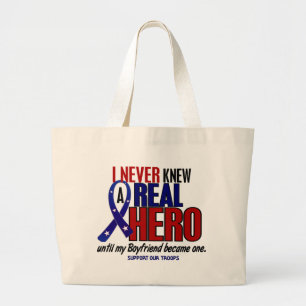 Grand Tote Bag N'a jamais connu un ami du héros 2 (soutenez nos