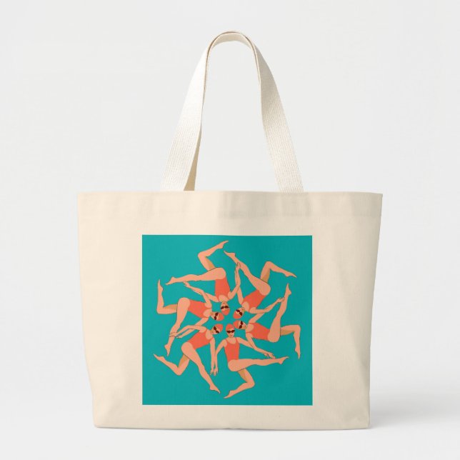 Grand Tote Bag Nageuses - Natation synchronisée  (Devant)