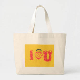 Grand Tote Bag Nakupenda - I Love U Swahili Mot Texte Signifiant