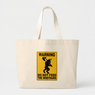Grand Tote Bag N'alimentez pas le Minotaurs