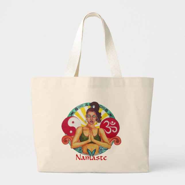 Grand Tote Bag Namaste (Devant)