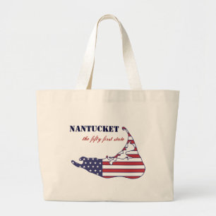 Grand Tote Bag Nantucket patriotique, le cinquante-et-unième ét