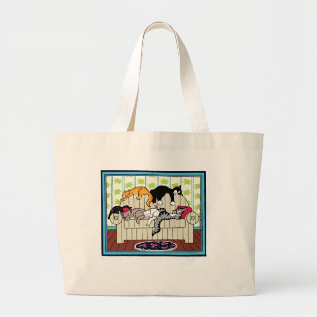 GRAND TOTE BAG NAPPERS DE CAT (Devant)