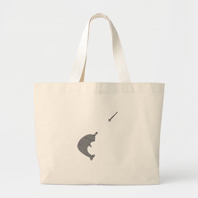 Grand Tote Bag Narwhal (Devant)