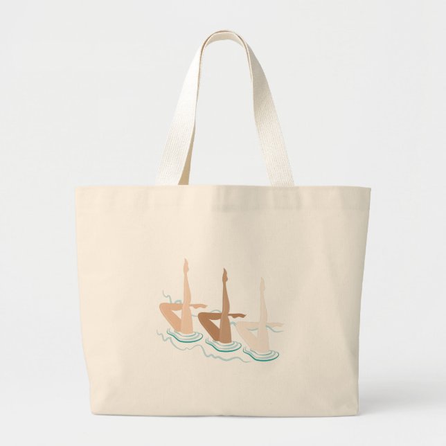 Grand Tote Bag Natation synchronisée (Devant)