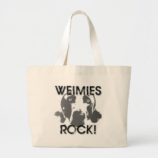 Grand Tote Bag Nation de Weimaraner : ROCHE de Weimies !