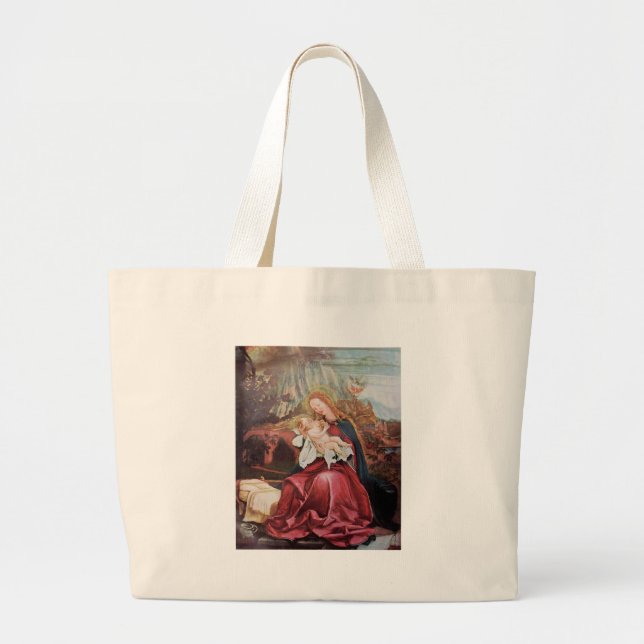 GRAND TOTE BAG NATIVITÉ AVEC ANGELS - MAGIE DE NOËL (Devant)