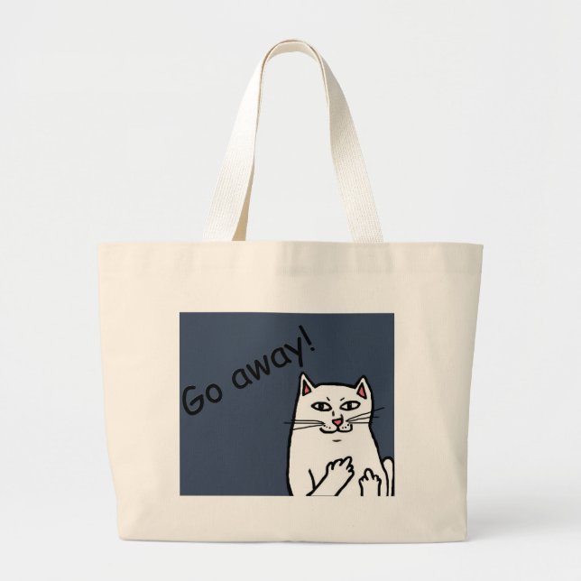 Grand Tote Bag Naughty Cat (Devant)
