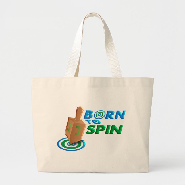 Grand Tote Bag Né À Spin (Devant)