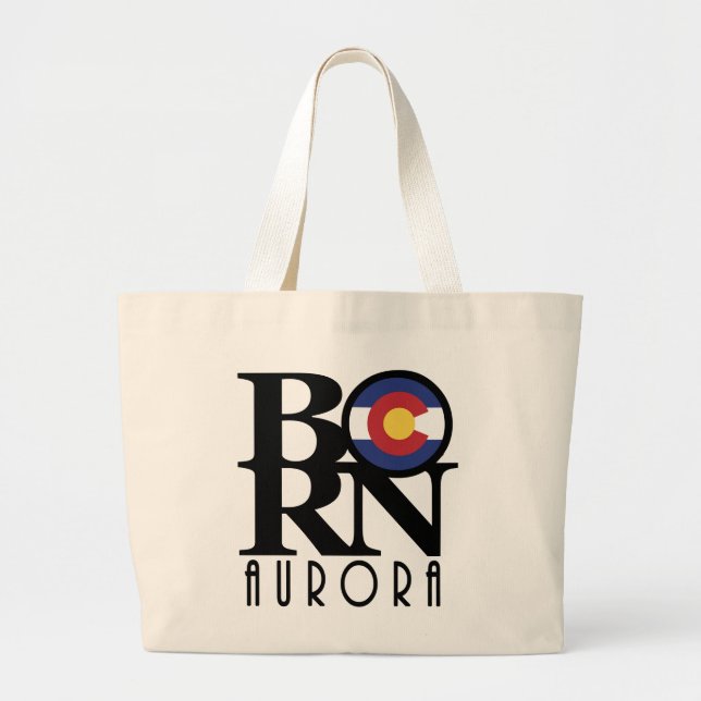 Grand Tote Bag NÉ Aurora Colorado (Devant)