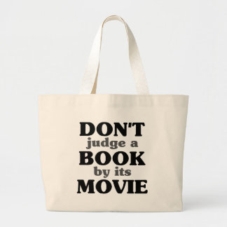 Grand Tote Bag Ne jugez pas un livre par son film